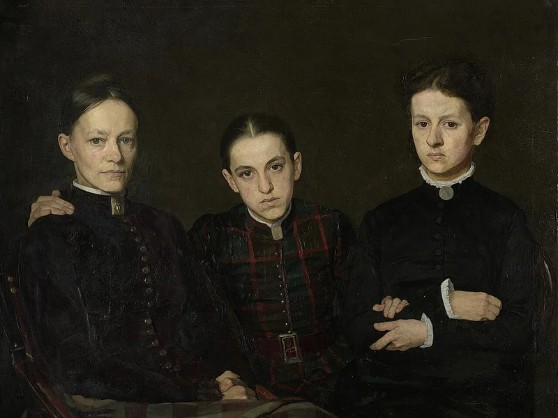 1864-Jan Veth - Ritratto di Cornelia, Clara e Johanna Veth